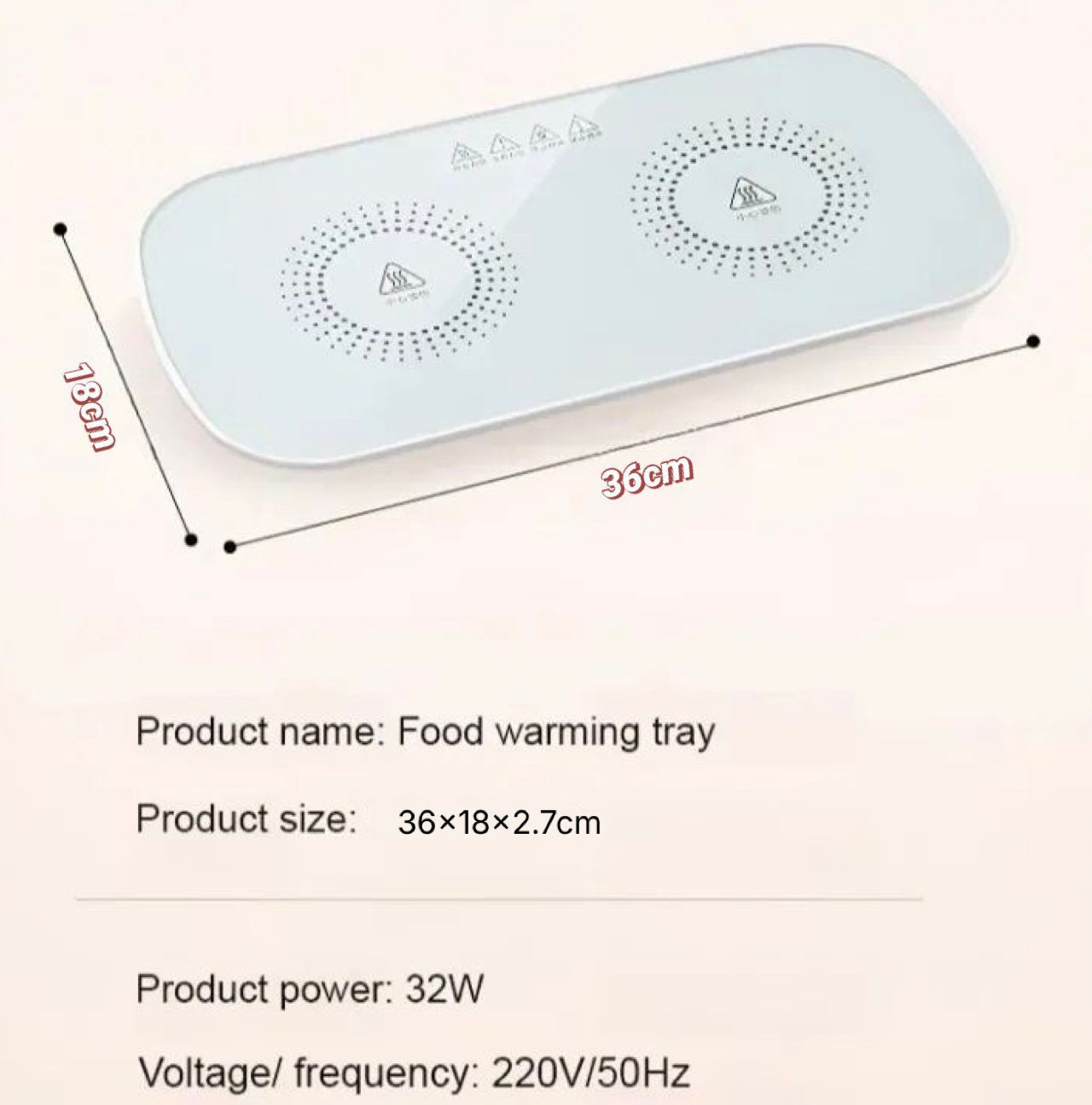 Food Warming Tray