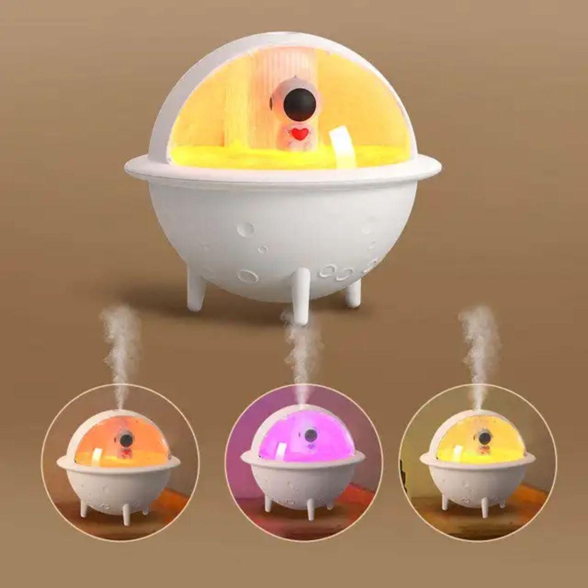 Humidifier Night Light Spaceship Design