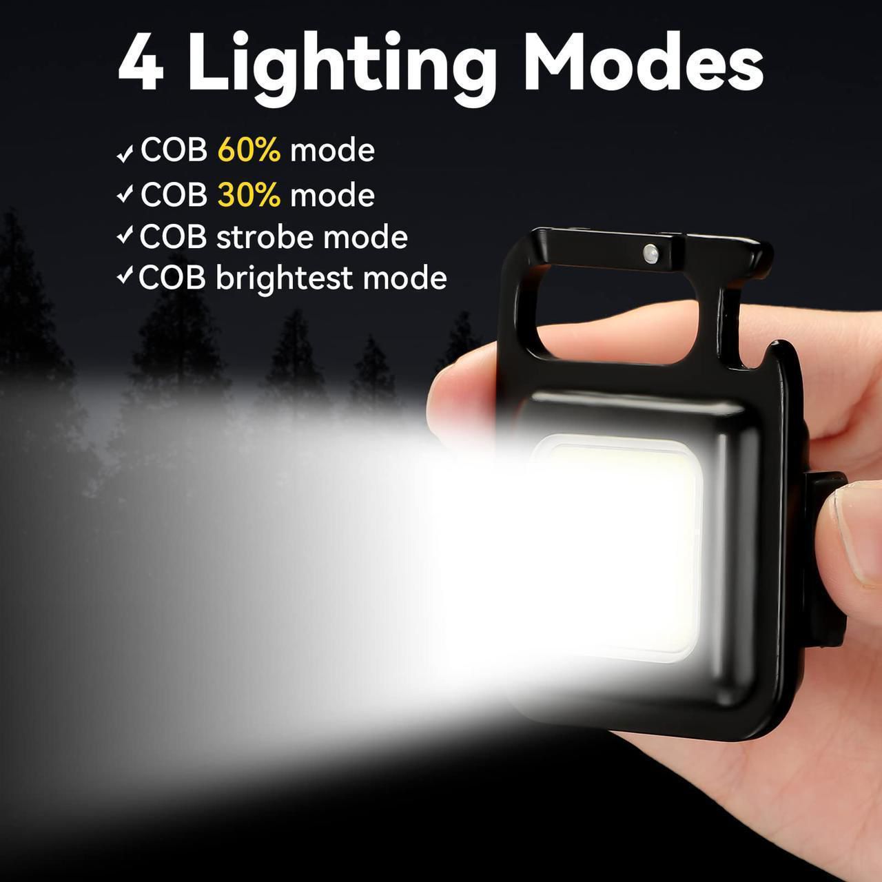 Keychain Mini Cob Led Flashlight
