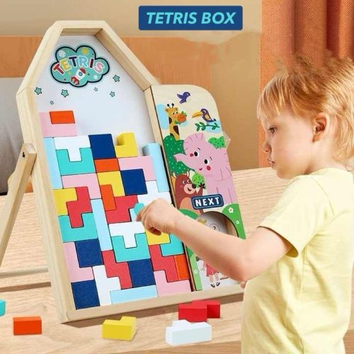 Kiddies Wooden Tetris Box