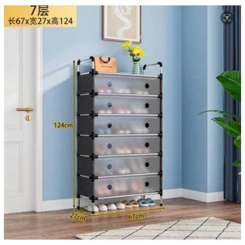 Multi Tier Dustproof Shoe Rack With Covers