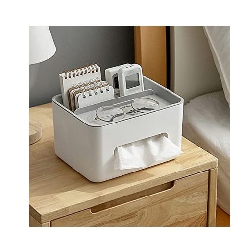 Multifunctional Tissue Box with Phone Holder