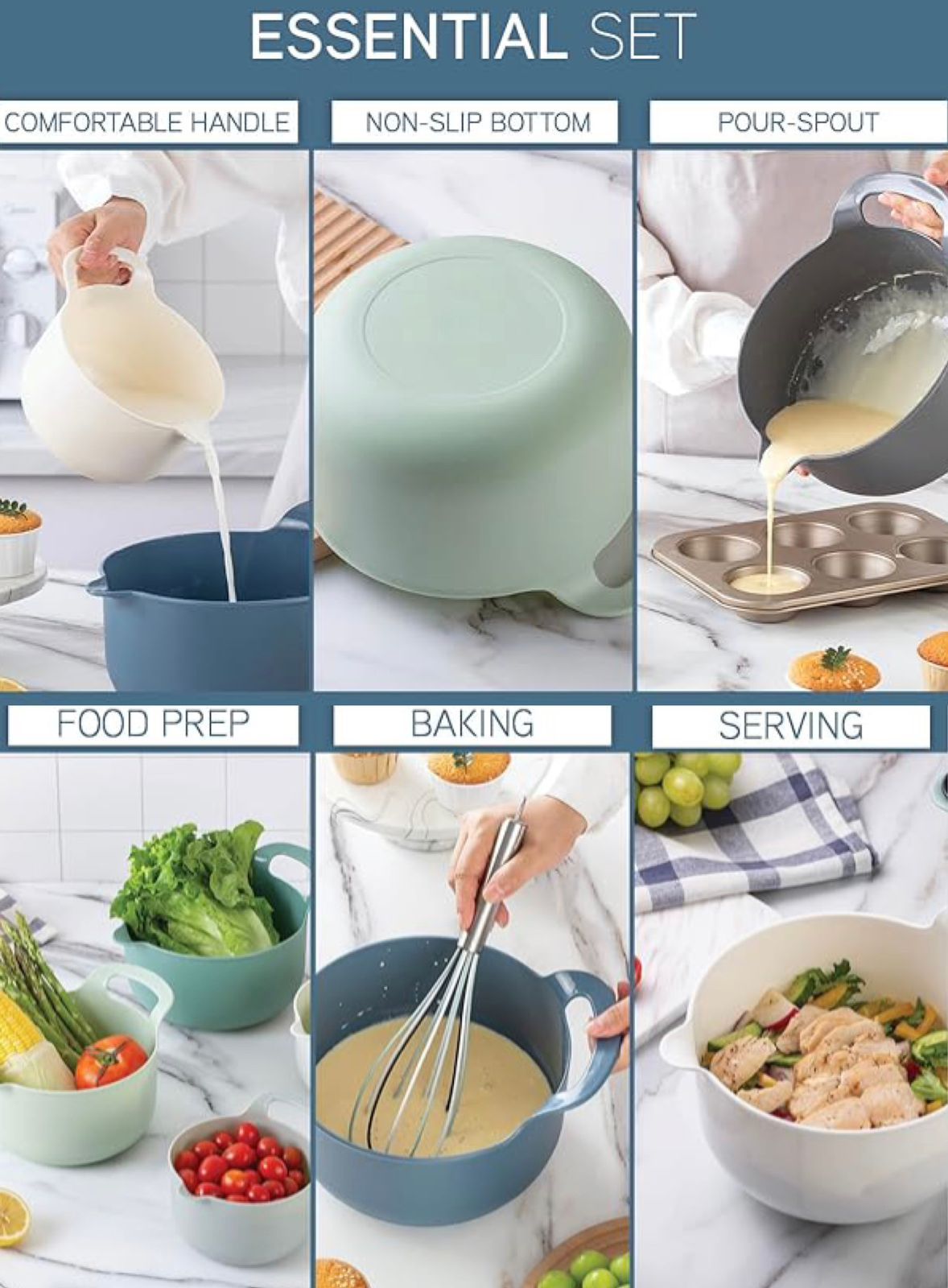 Nesting Mixing Bowl 4pcs Set