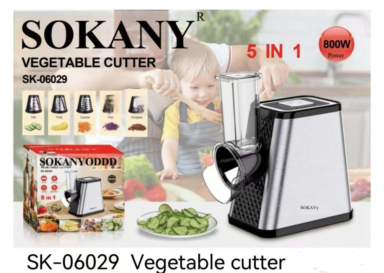 Sokany 5in1 Vegetable Cutter