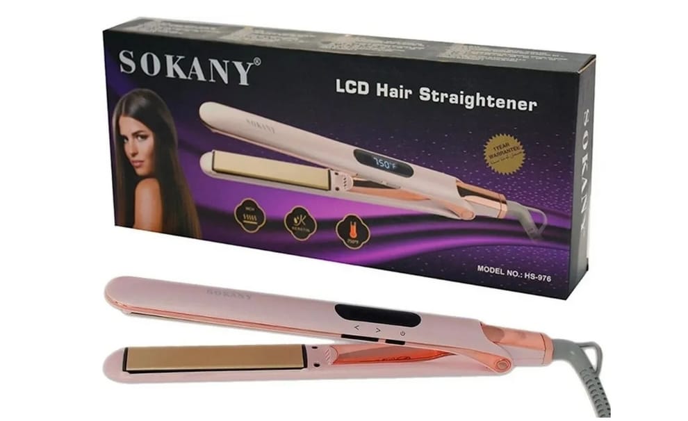 Sokany LCD Flat Iron Professional Hair Straightener
