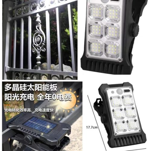 Solar Sensor Wall Clip Light