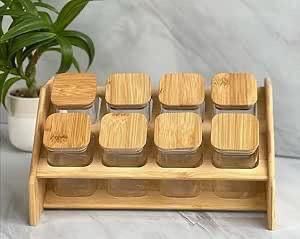Spice Jar Set With Stand