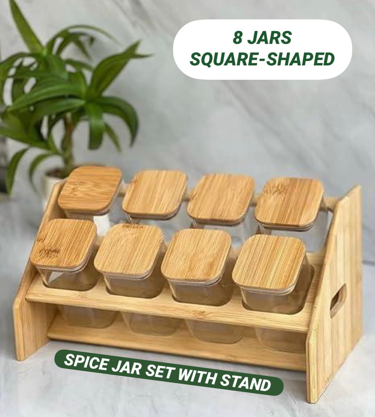 Spice Jar Set With Stand