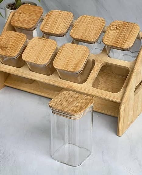 Spice Jar Set With Stand