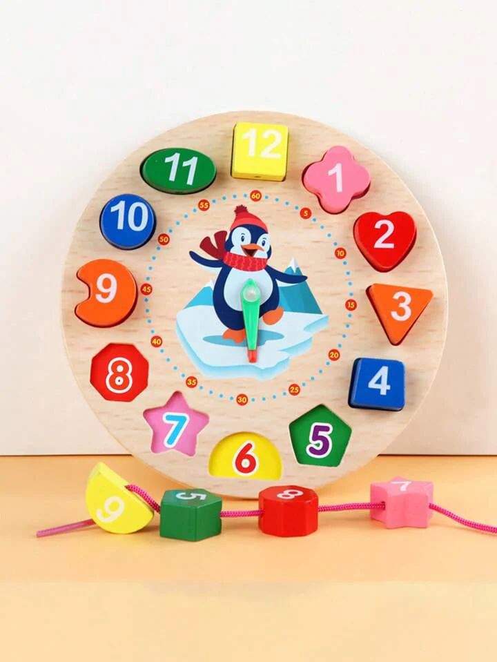 Wooden Digital Geometry Clock