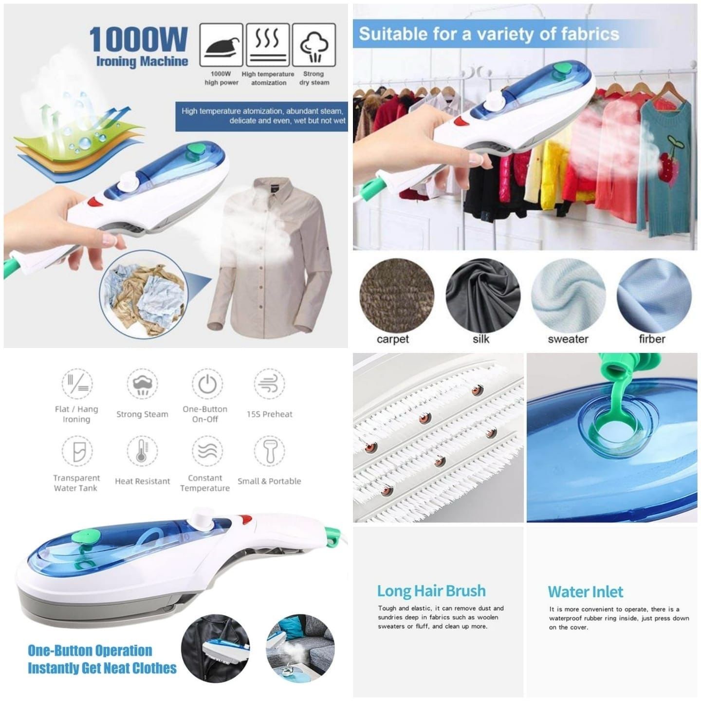 Handheld Iron Steam Brush