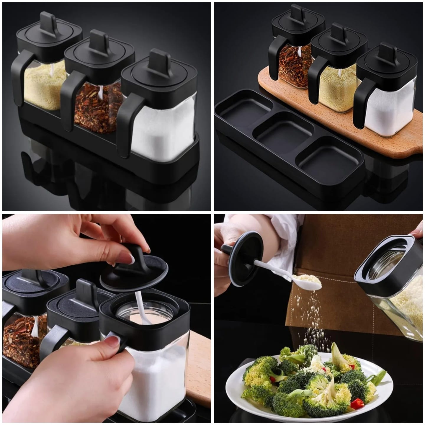3pc Spice Jar Set