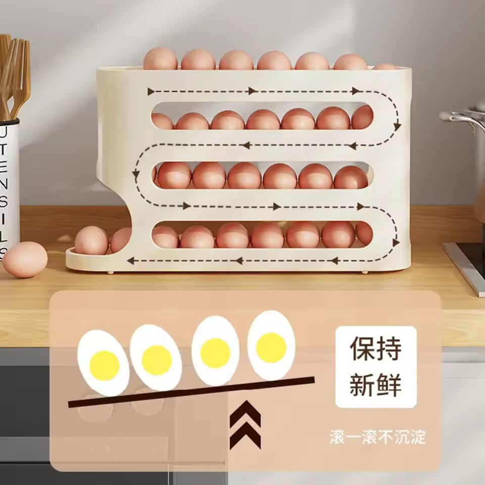 4 Layer Slide Egg Storage Box