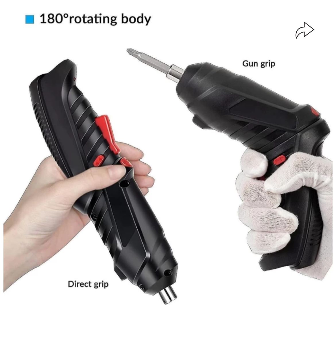 47 Pcs Electric Screwdriver Set Rechargeable