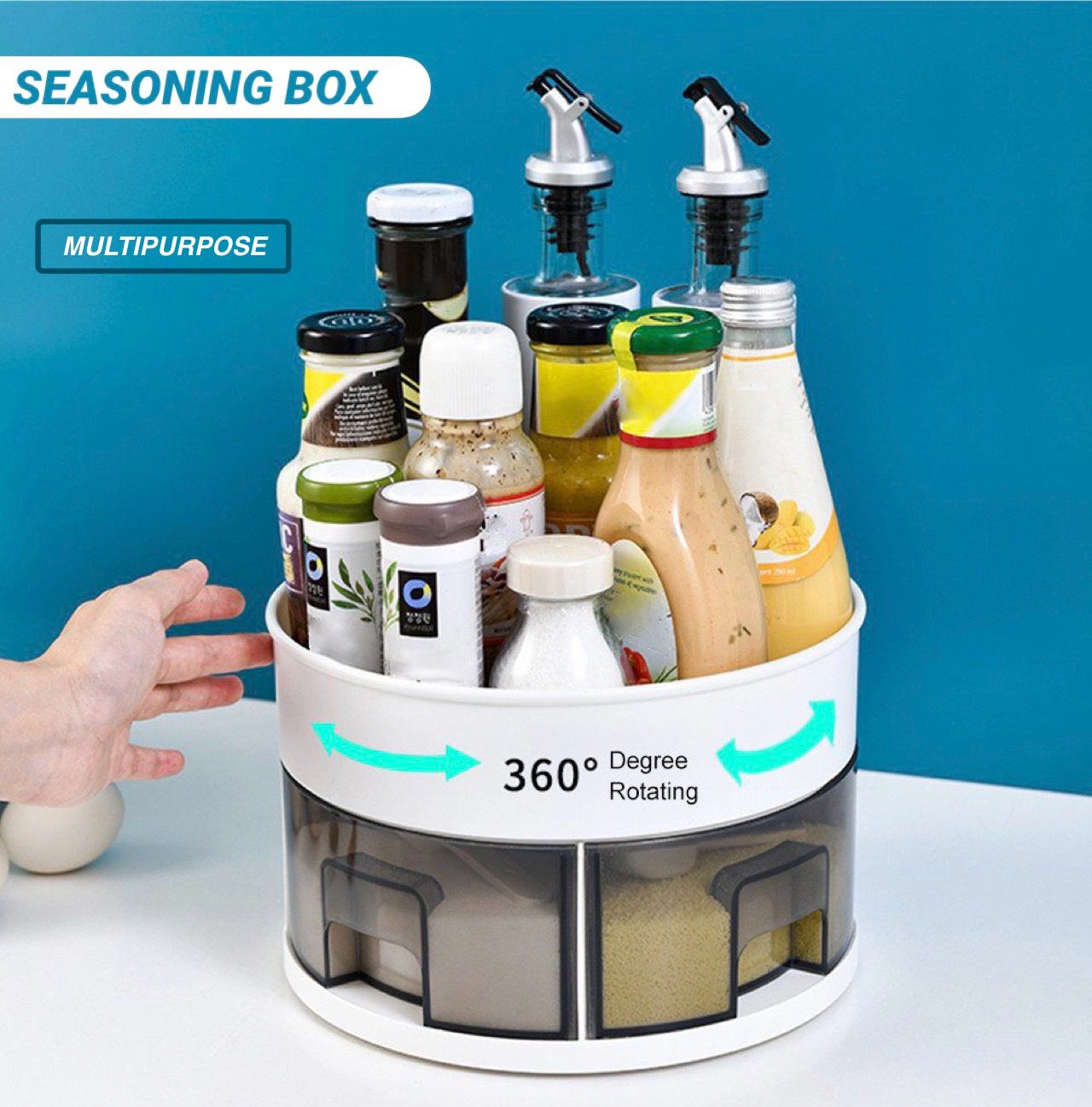 Multipurpose Rotating Seasoning Box