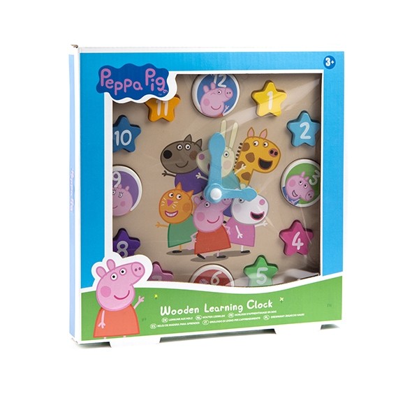 Peppa Pig Wooden Learning Clock