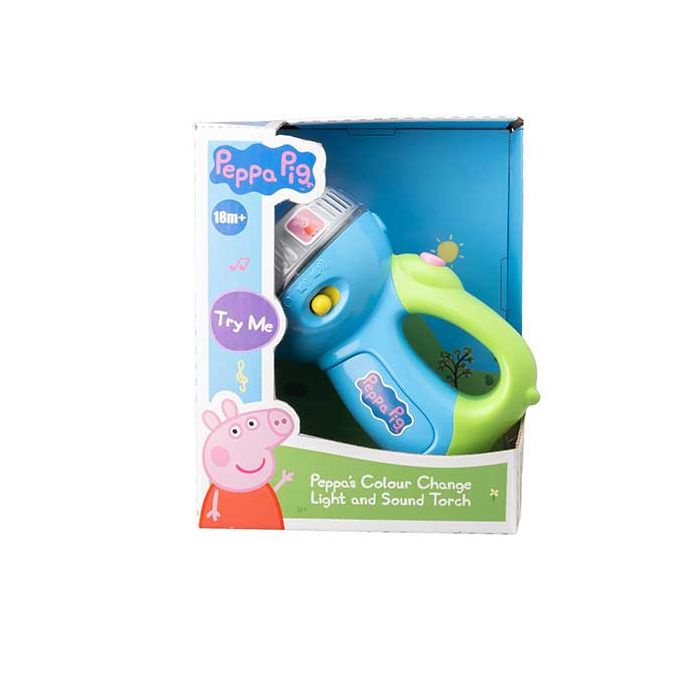 Peppas Colour Change Light And Sound Torch