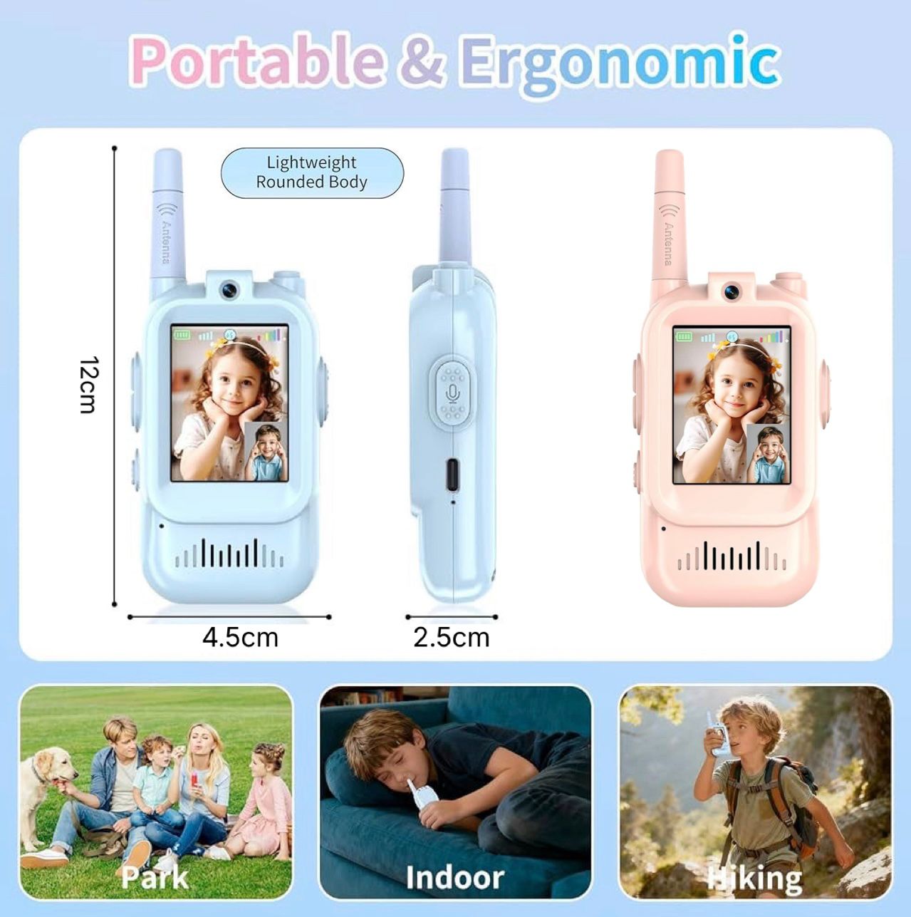 Video Walkie Talkies Rechargeable