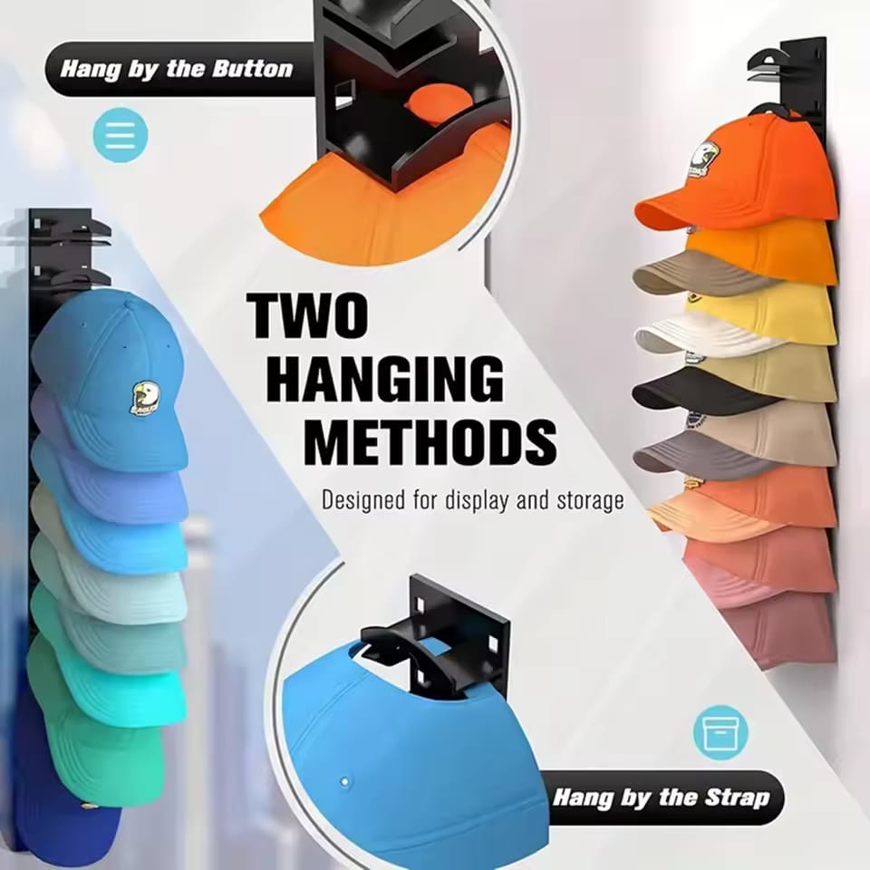 Wall Mounted Cap Organizer