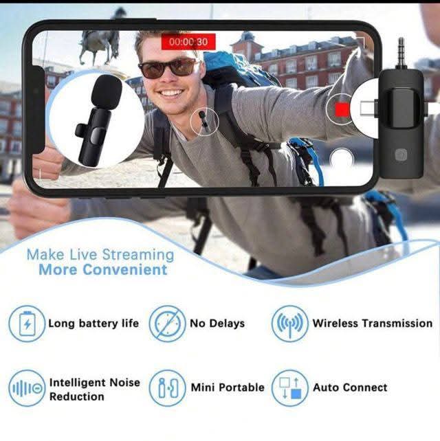 Wireless Lapel Clip On Microphone