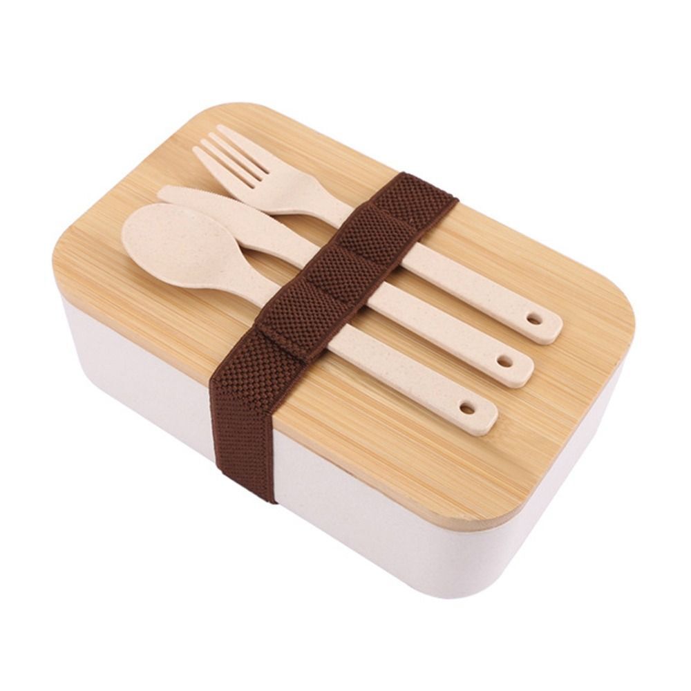 2 Layer Bento Box with Cutlery Set