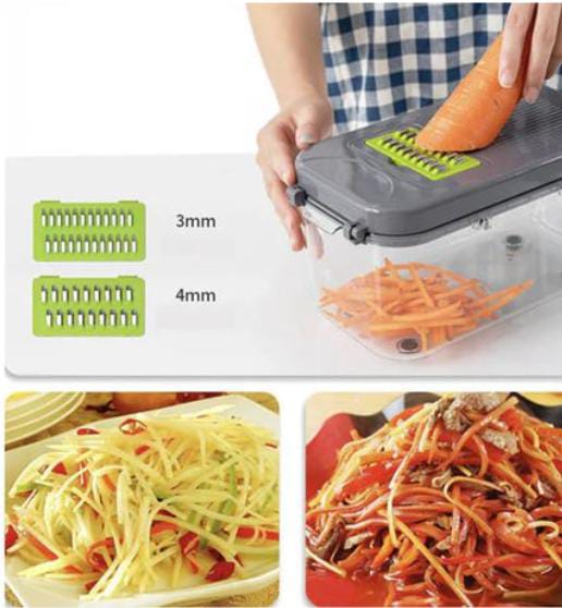 22 Piece Multifunctional Fruit Veg Chopper