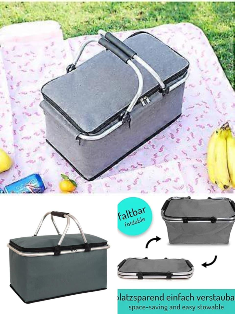 Foldable Insulated Picnic Basket