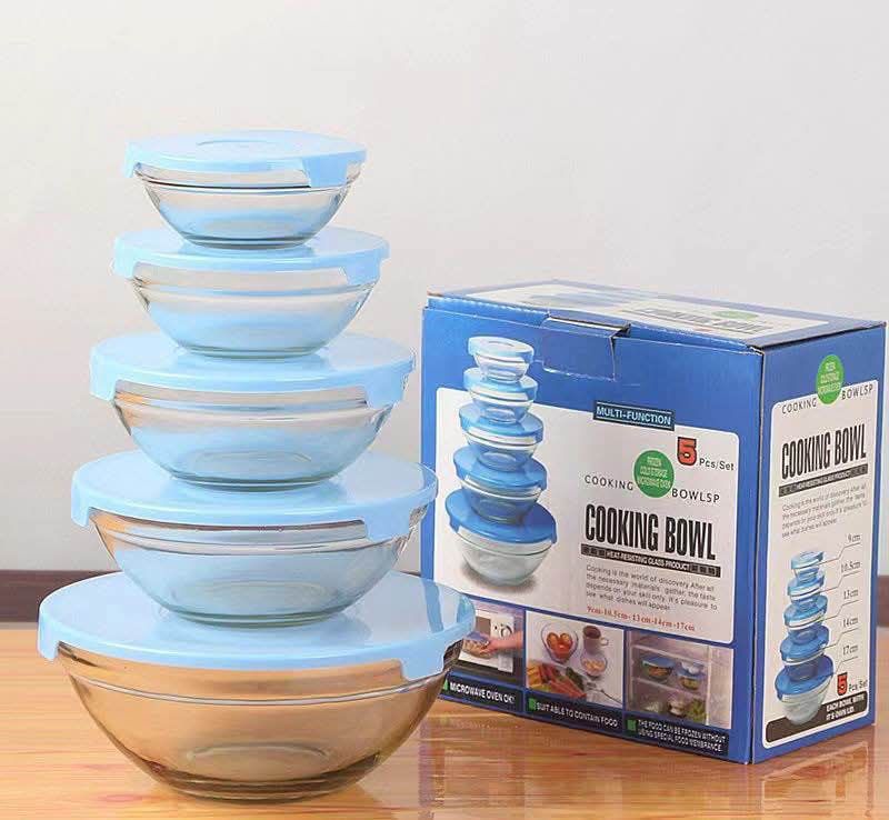 5Pc Glass Bowls