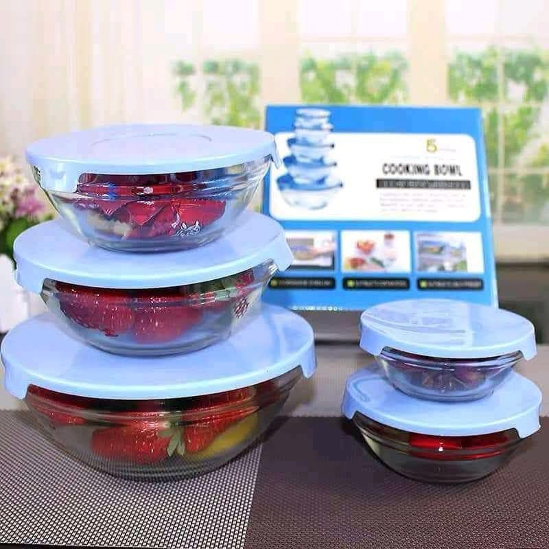 5Pc Glass Bowls