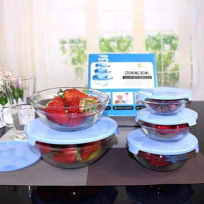5Pc Glass Bowls