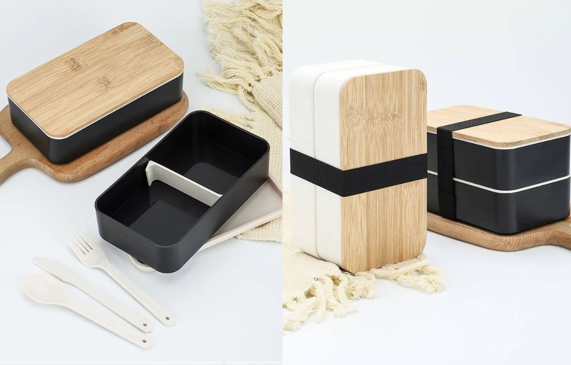 2 Layer Bento Box with Cutlery Set