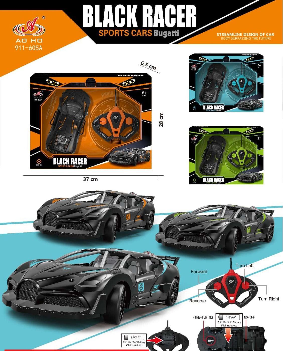 Black Racer Remote Control Car