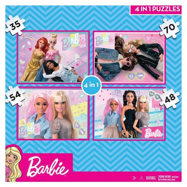 Barbie 4 In 1 Puzzle
