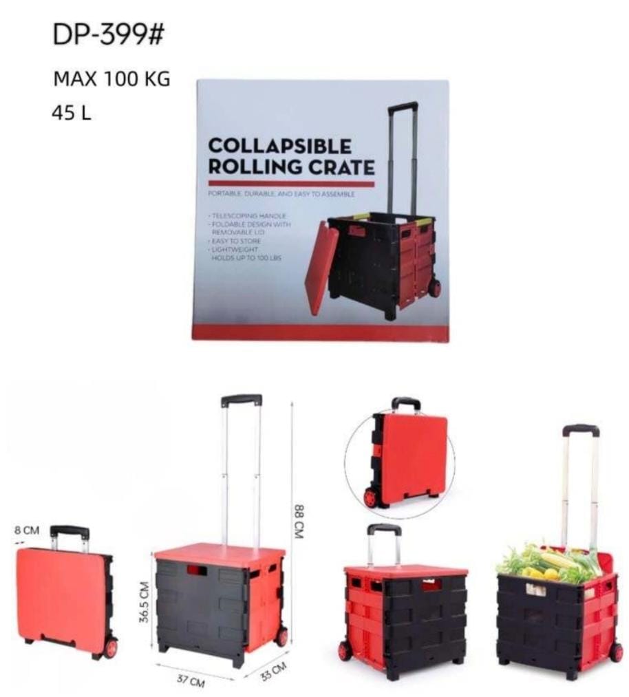 Collapsible Rolling Crate
