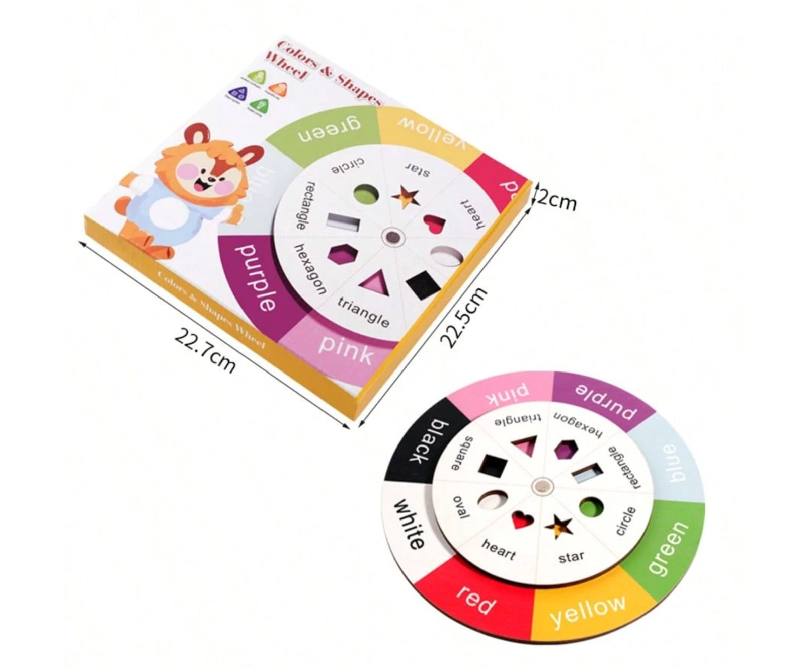 Colours Shape Wheel Toy