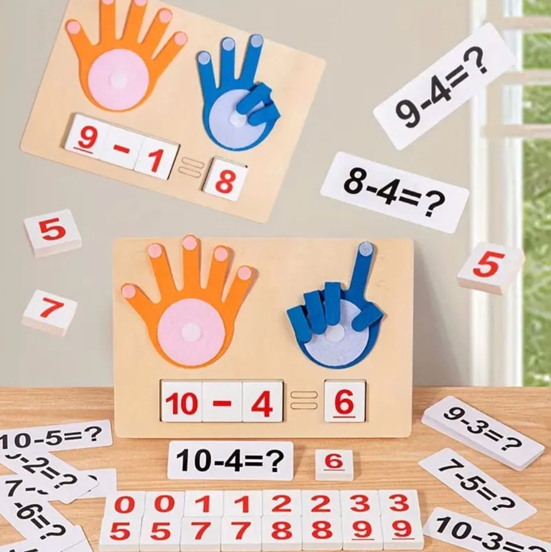 Finger Arithmetic Operation Wooden Math Kit