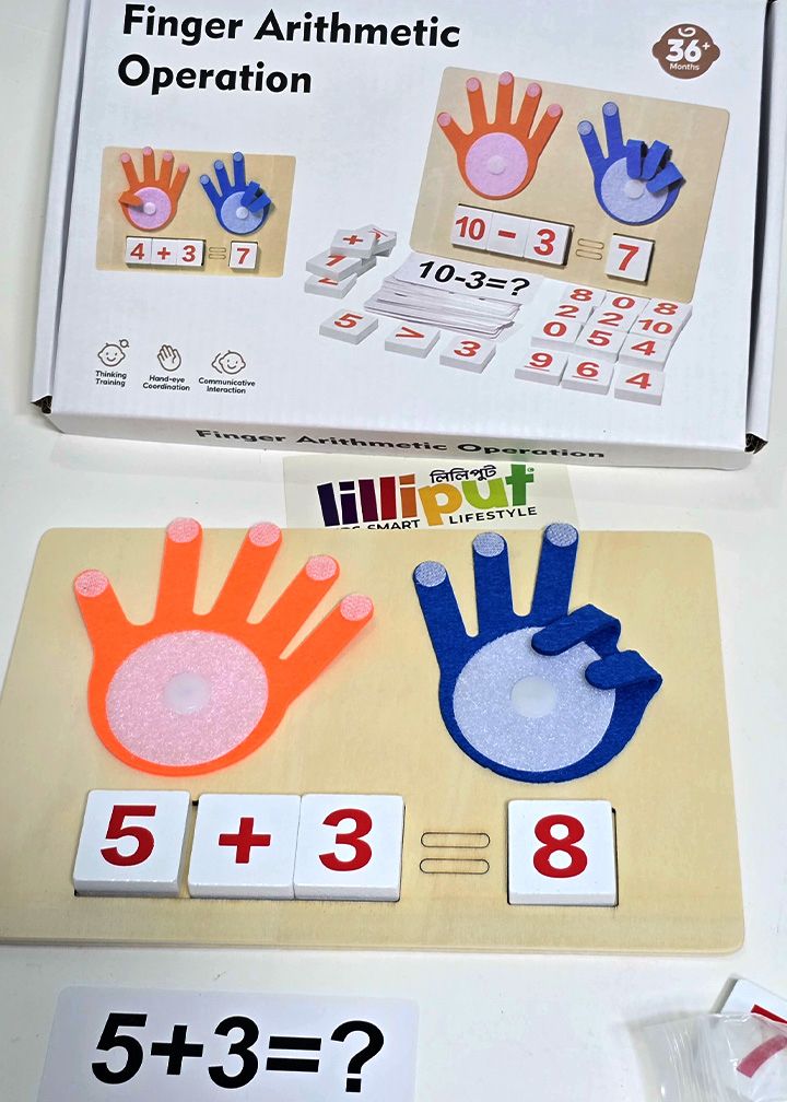 Finger Arithmetic Operation Wooden Math Kit