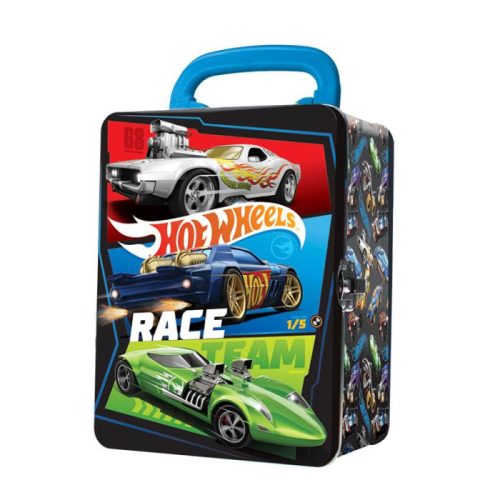Hot Wheels Metal Car Case Black And Silver