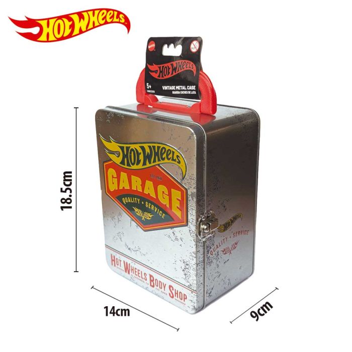 Hot Wheels Metallic Collector Car Case Silver