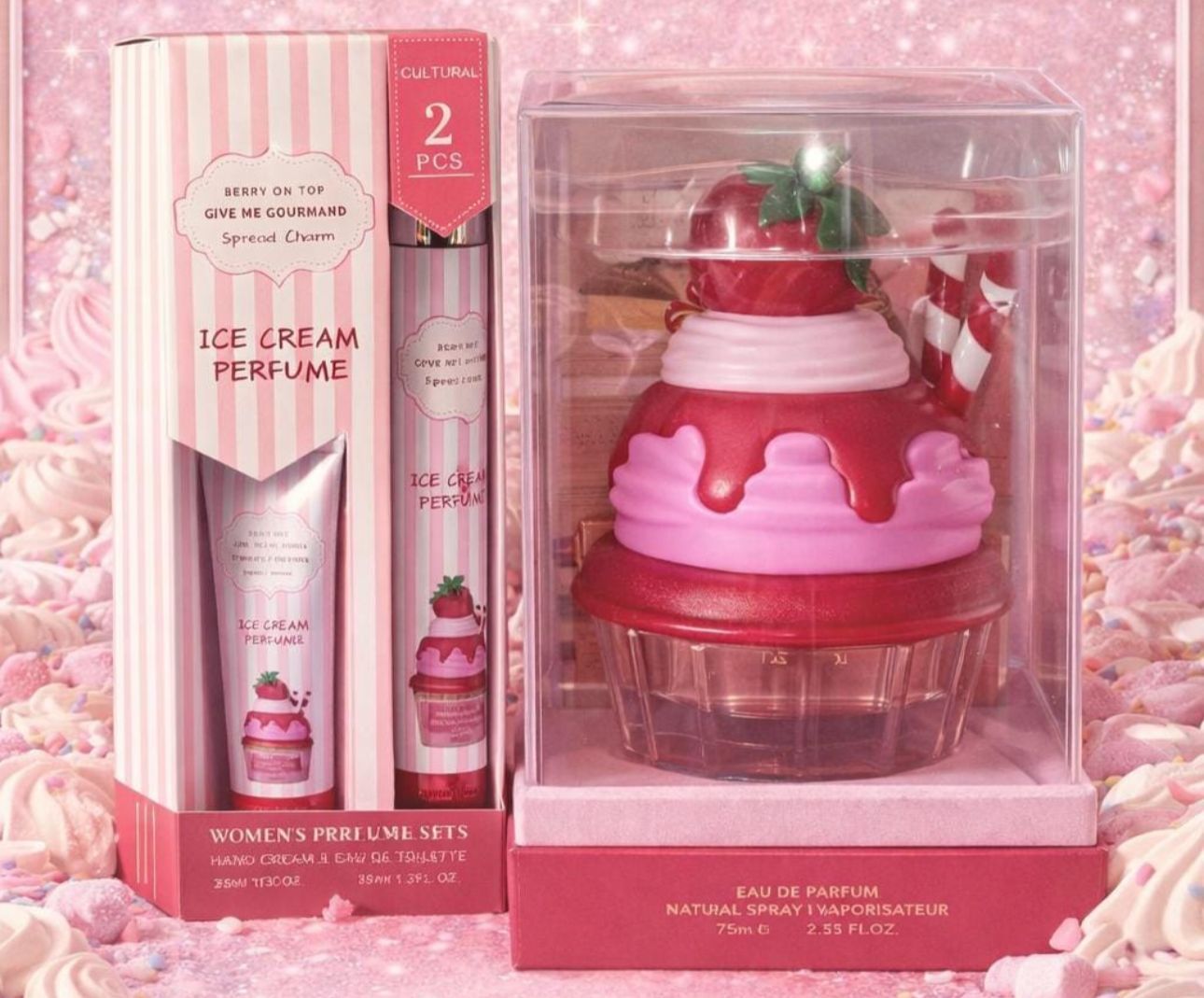 Ice Cream Perfume Set Berry On Top