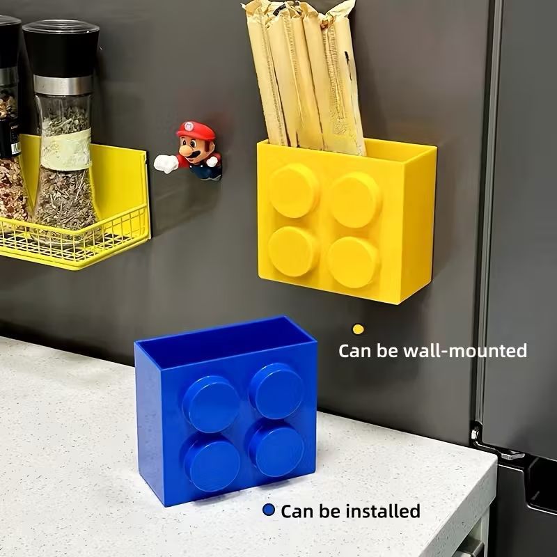 Lego Inspired Magnetic Holder Set 2pcs