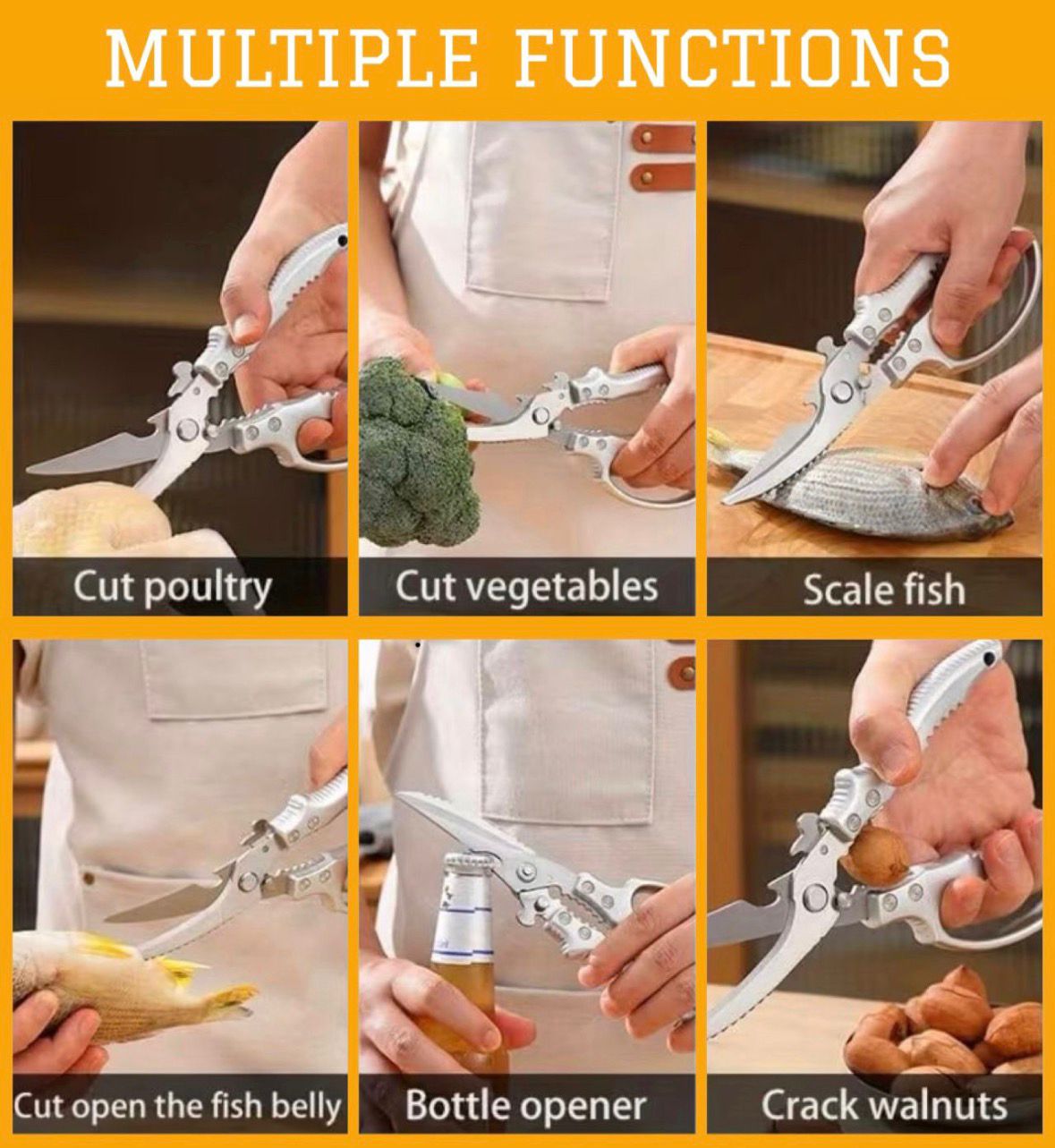 Multifunctional Kitchen Scissors