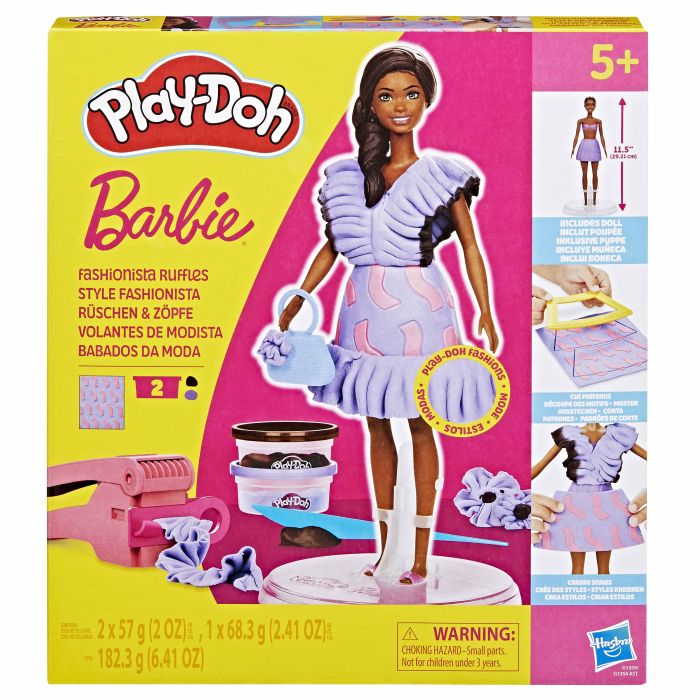 Play Doh Barbie Fashionista Ruffles Dark