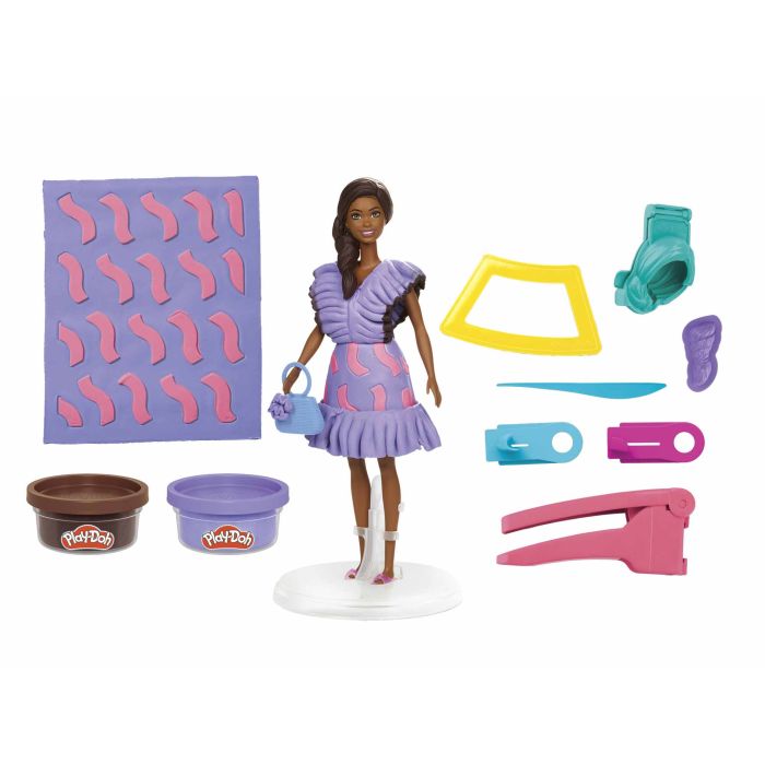 Play Doh Barbie Fashionista Ruffles Dark