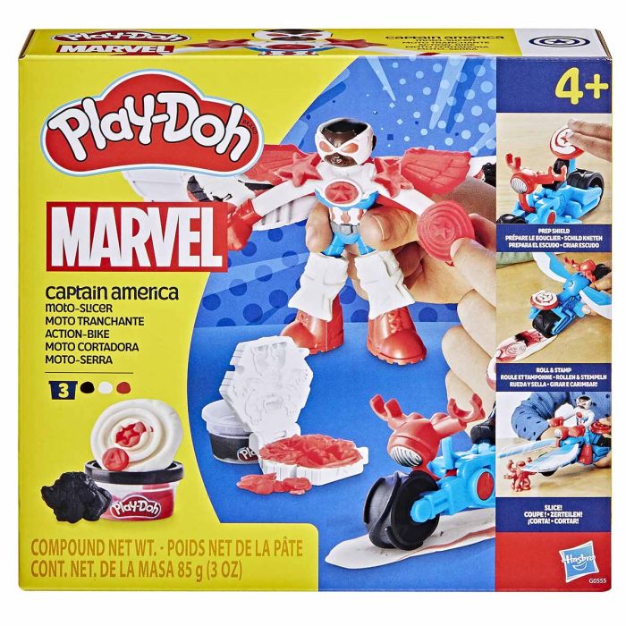 Play Doh Captain America Moto Slicer
