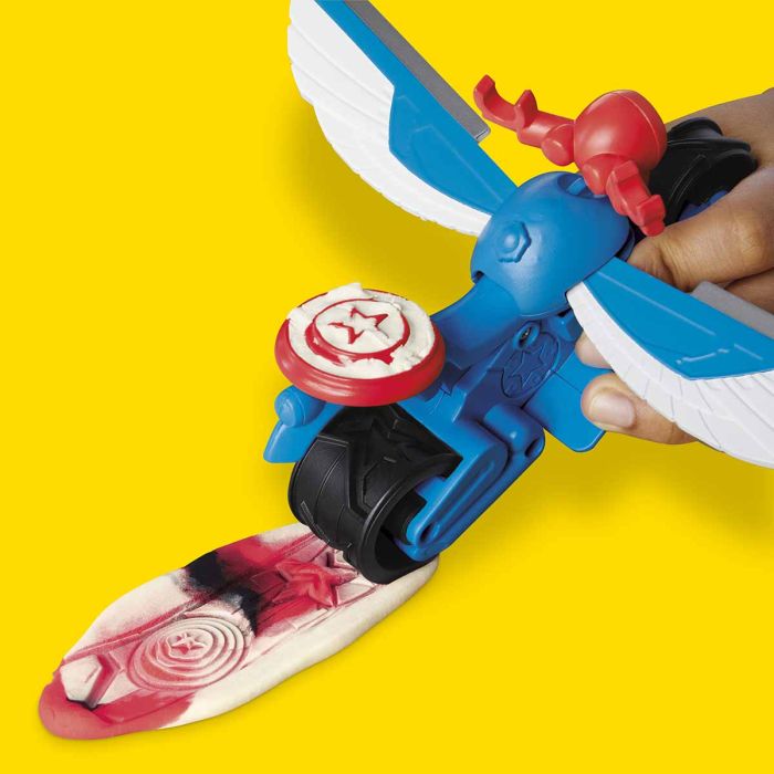Play Doh Captain America Moto Slicer
