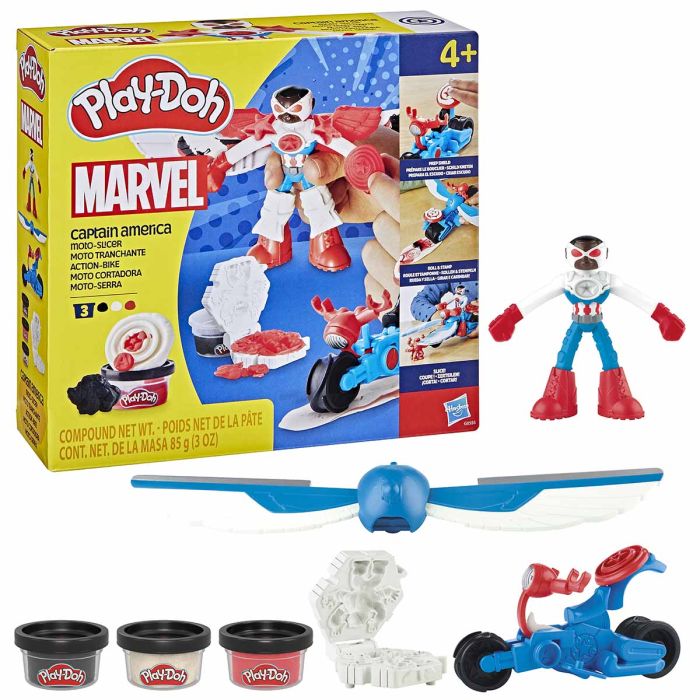 Play Doh Captain America Moto Slicer