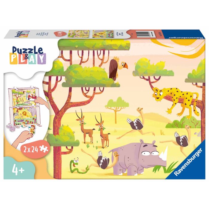 Ravensburger 2x24pc Puzzle Play Safari