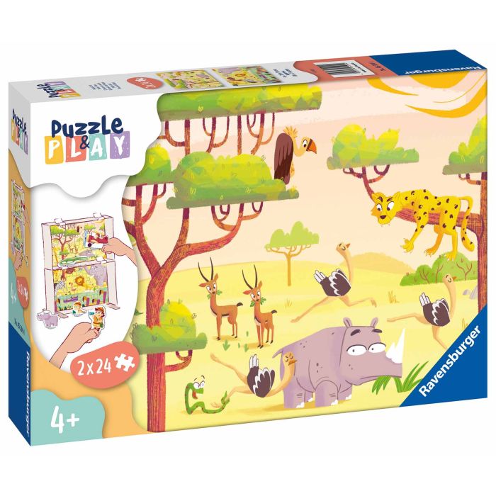 Ravensburger 2x24pc Puzzle Play Safari