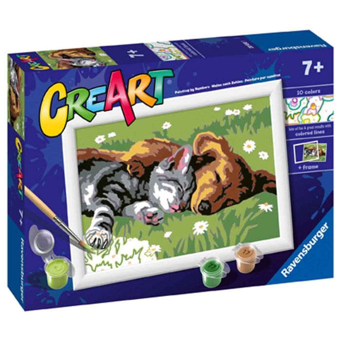 Ravensburger Creart Sleeping Cat And Dog